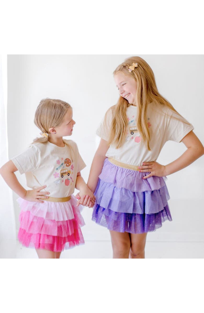 Sweet Wink Back To School Doodle Short Sleeve T-Shirt, Alternate, color, 