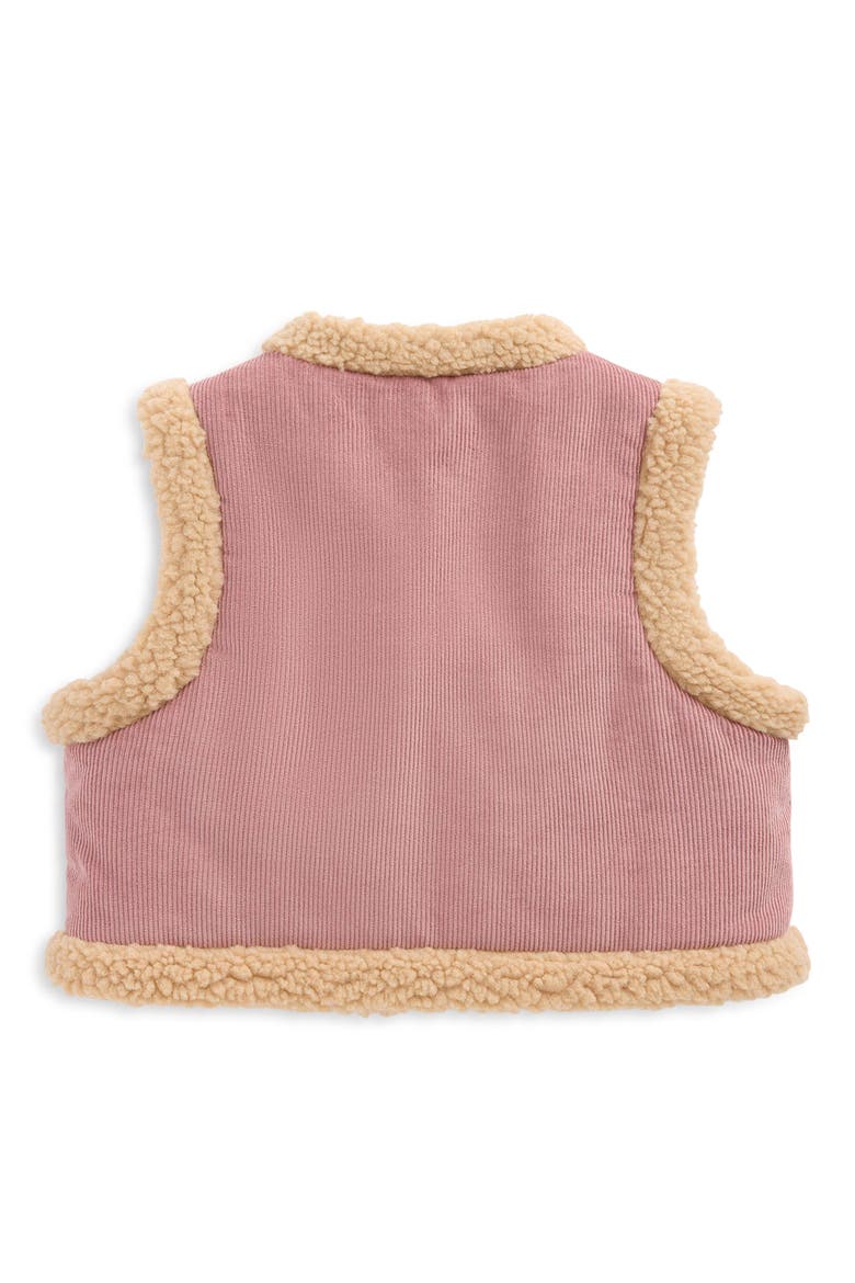 Kids' Embroidered Corduroy Gilet, Alternate, color, FLORAL EMBROIDERY