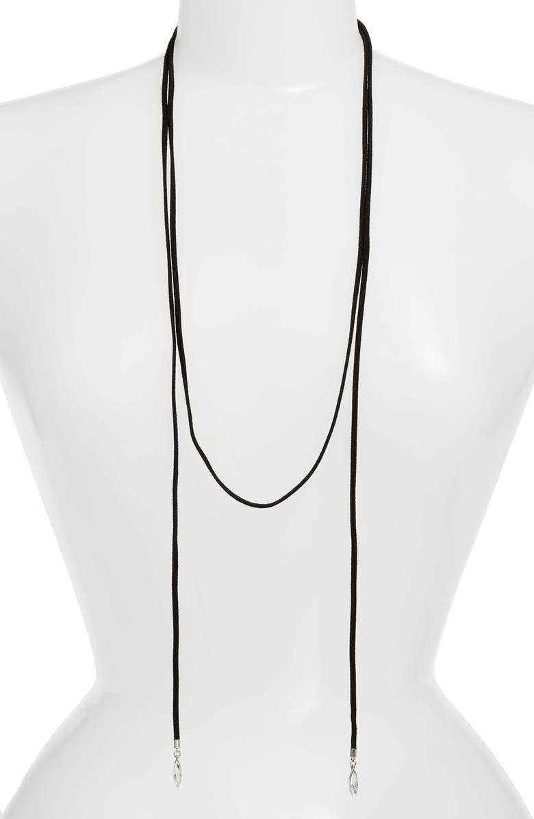 CRISTABELLE Long Wrap Choker Necklace, Alternate, color,