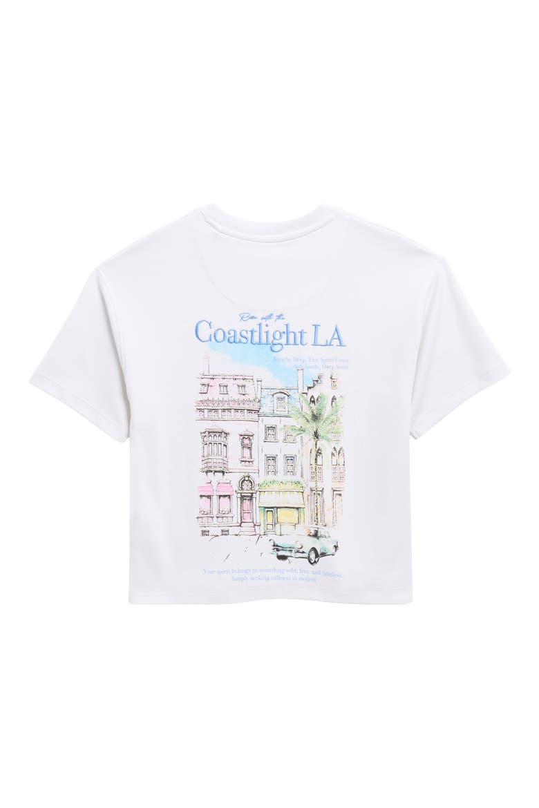 Kids' Coastal LA Embroidered Graphic T-Shirt, Alternate, color, GREY
