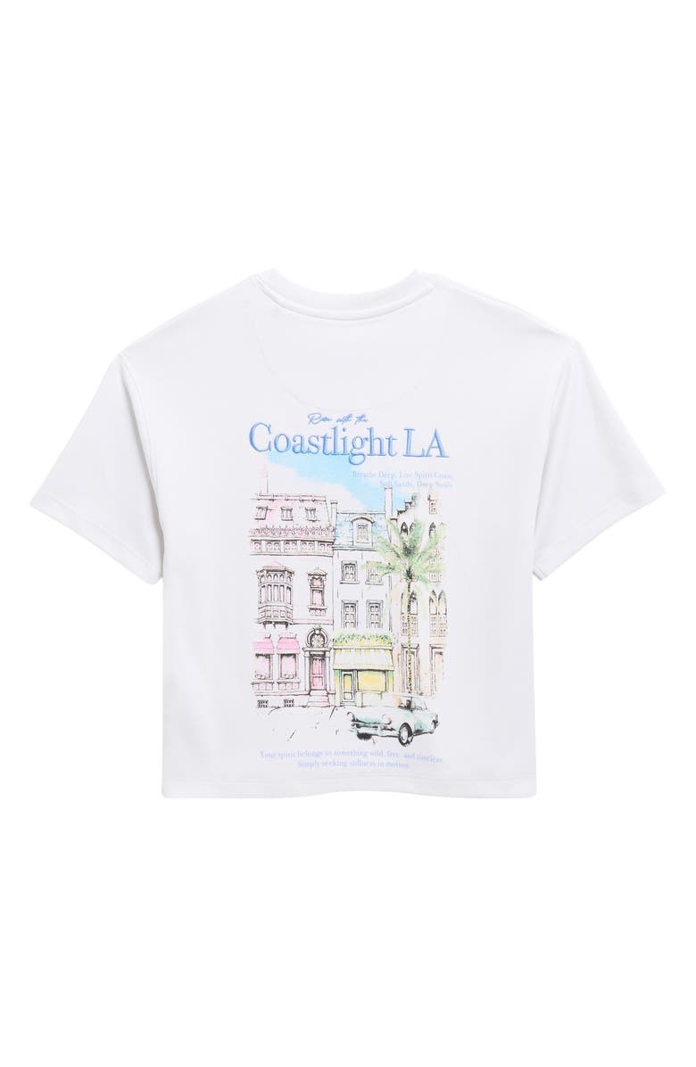 DENIM AND FLOWER Kids' Coastal LA Embroidered Graphic T-Shirt, Alternate, color, Grey