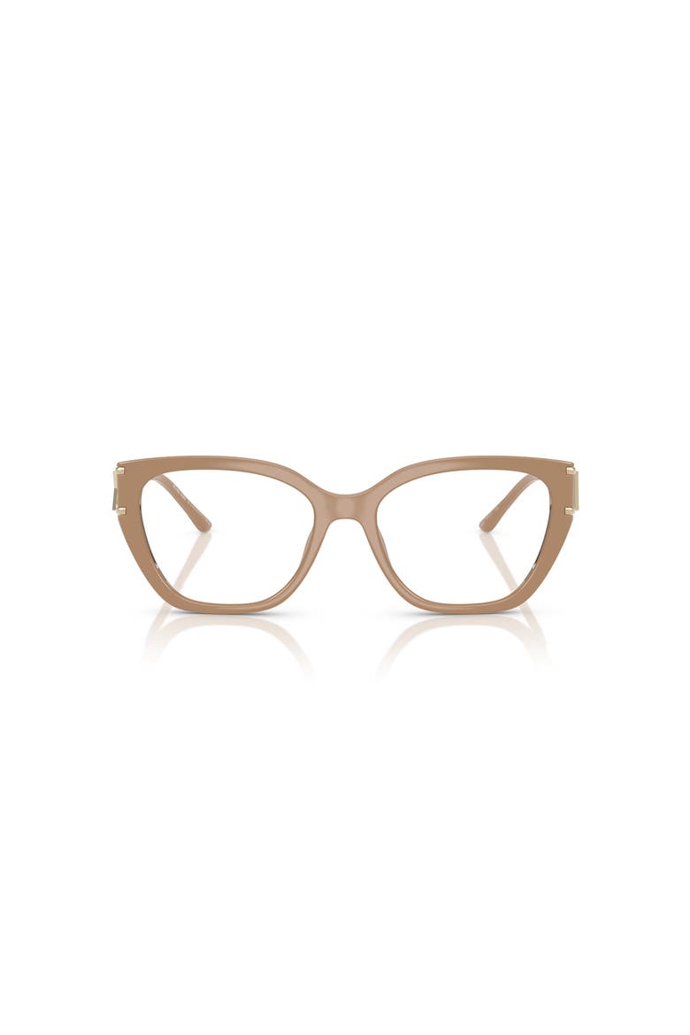 54mm Square optical glasses, Alternate, color, Beige