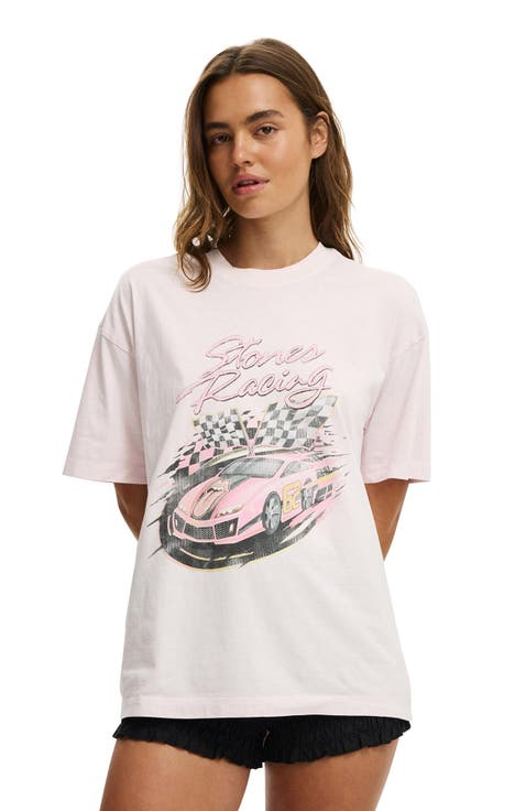 Women's The Lcn Music Boxy Graphic Tee