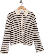 JASON WU Stripe Pointelle Cardigan