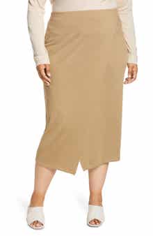 Vince Overlap Midi Skirt