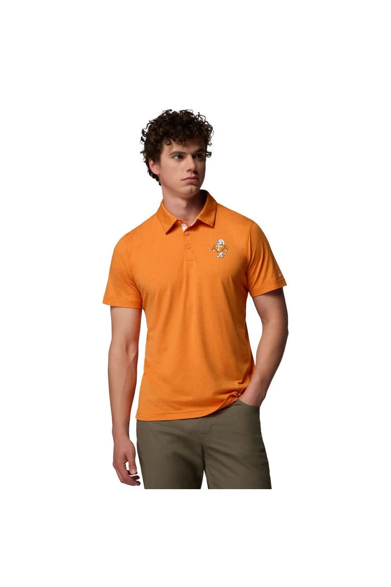 Men's Columbia Tennessee Orange Tennessee Volunteers Tech Trail Polo, Main, color, Tennessee Orange