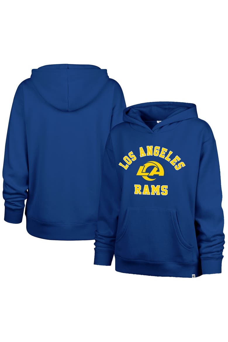 Women's '47 Royal Los Angeles Rams Varsity Naomi Hoodie, Main, color, Royal