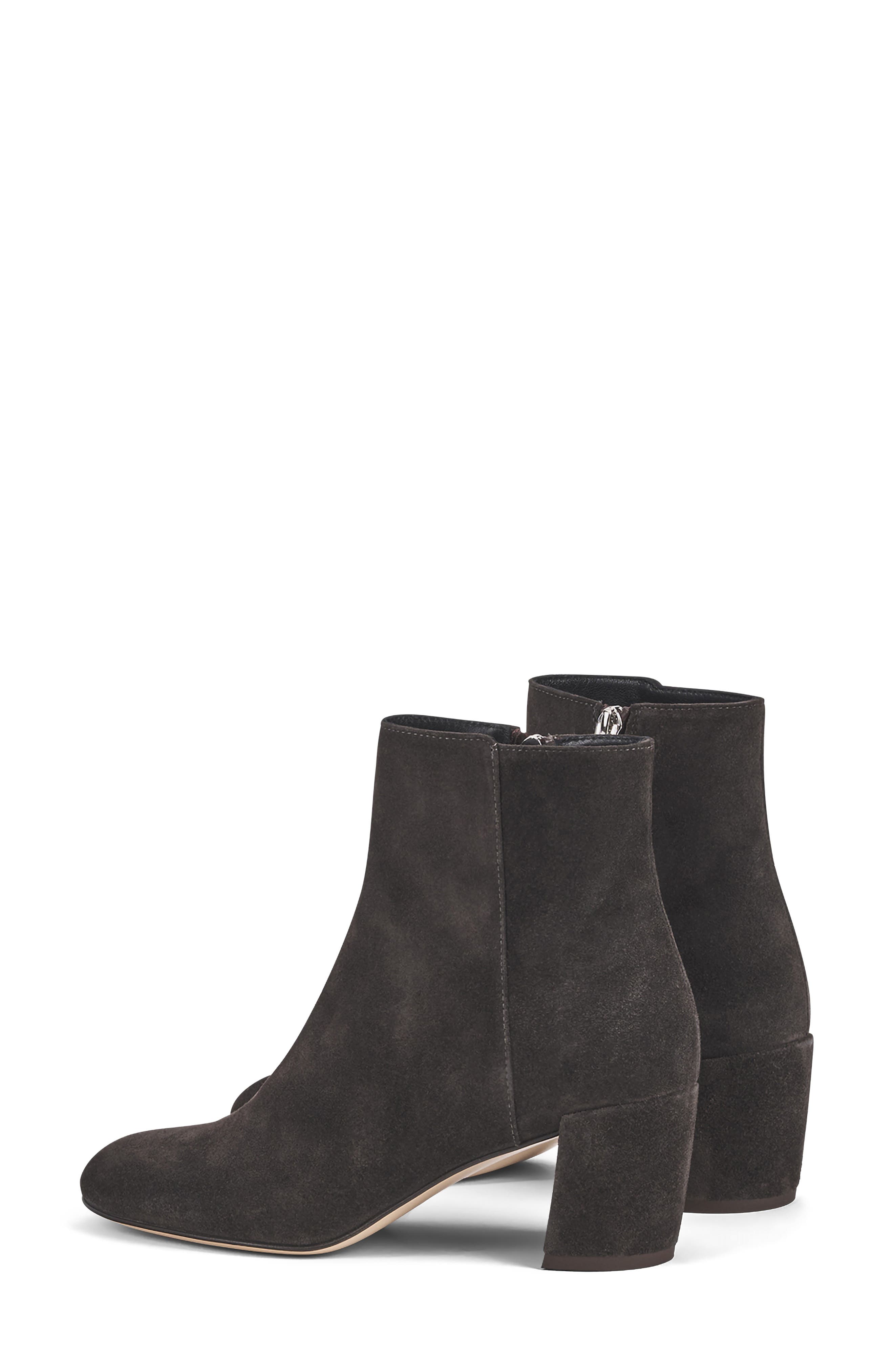 Lynn Buckle Leather Bootie, Alternate, color, CHARCOAL