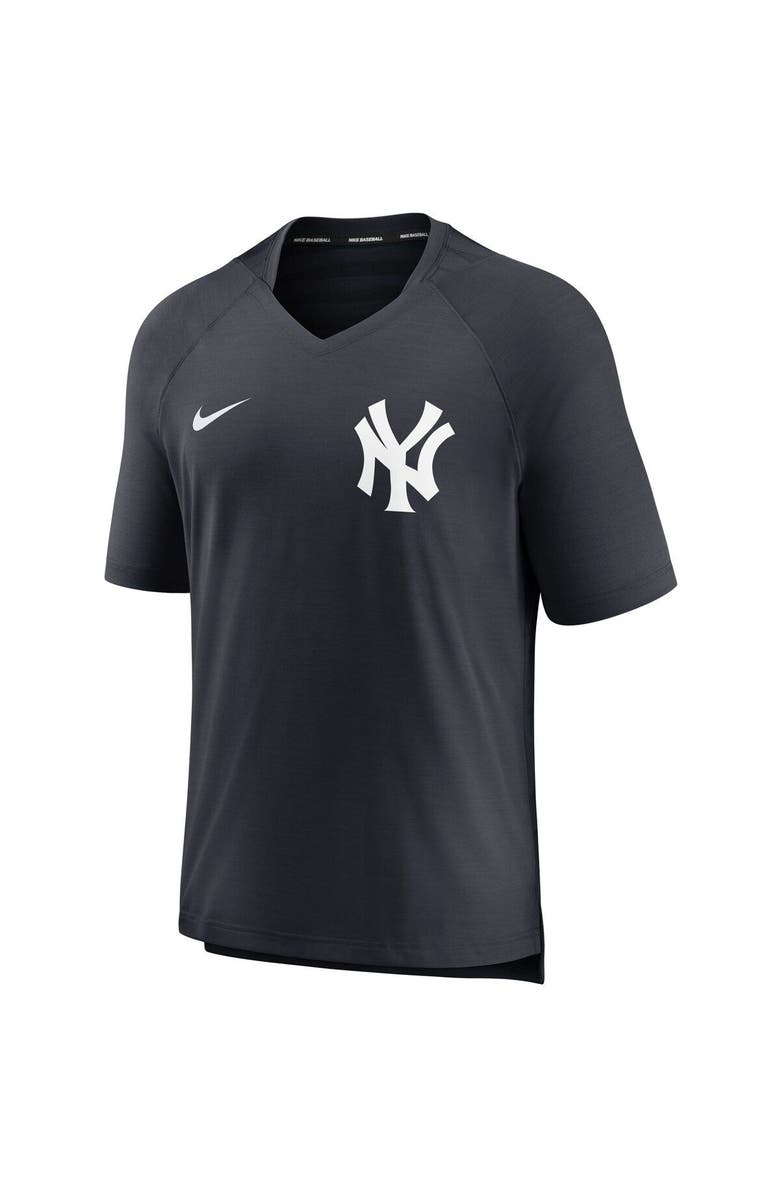 Nike Men's Nike Navy New York Yankees Authentic Collection Pregame Performance V-Neck T-Shirt, Alternate, color, 