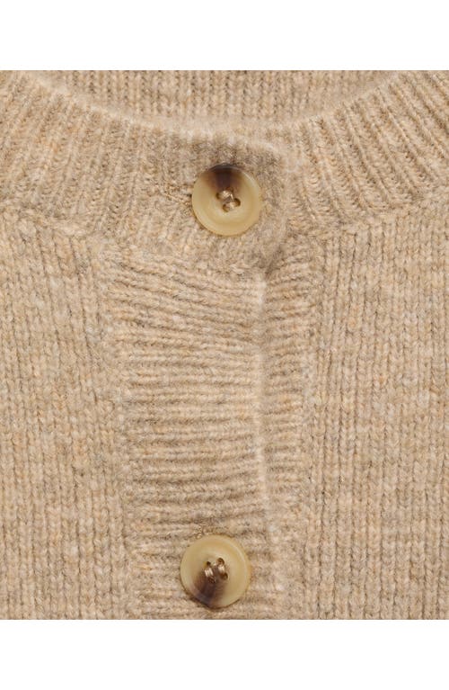 Mango Knitted Miniskirt Medium Brown In Medium Brown