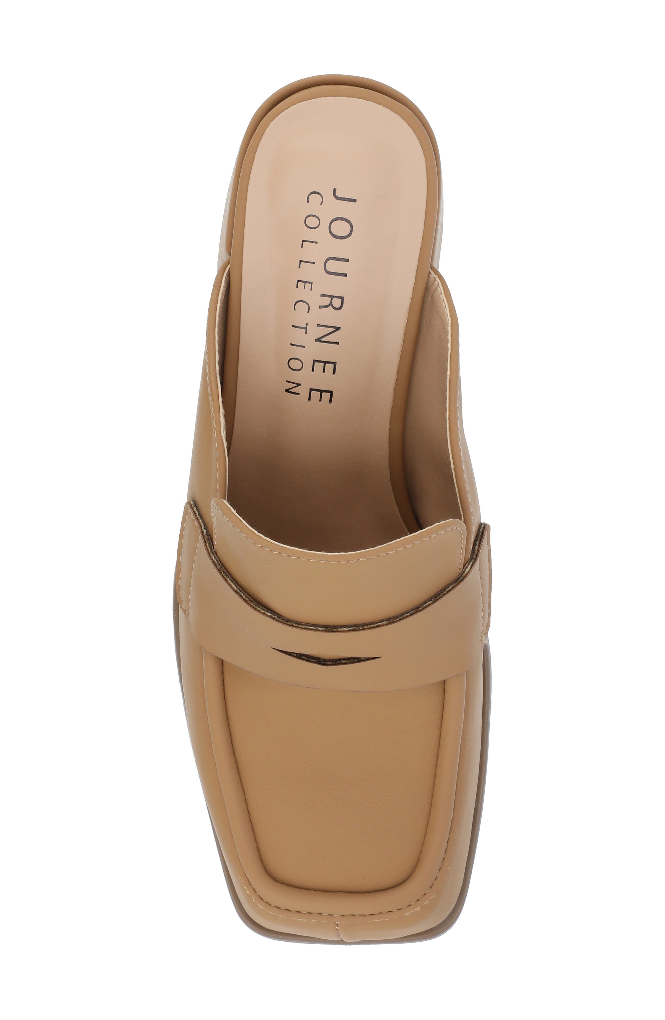 Journee Collection Bayley Mule Pump, Alternate, color, Tan
