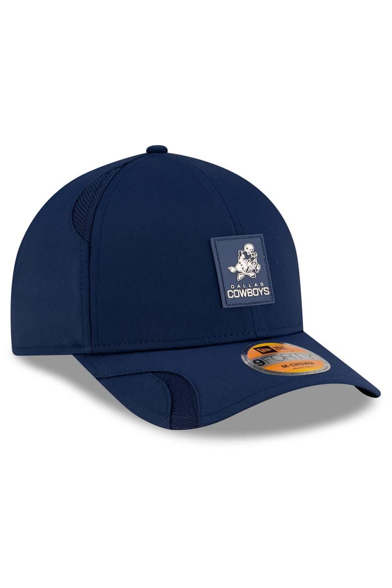 Men's New Era Navy Dallas Cowboys 2025 Sideline Throwback M-Crown 9FORTY Adjustable Hat, Alternate, color, Navy