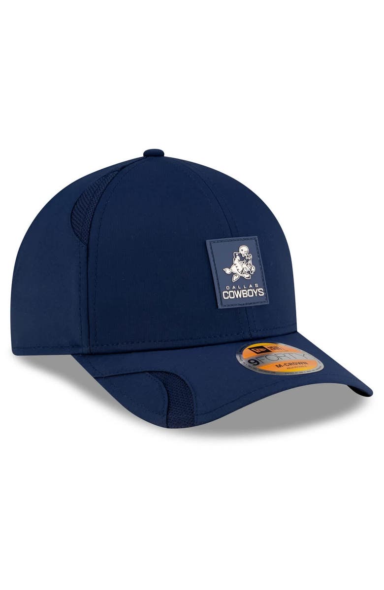 New Era Men's New Era Navy Dallas Cowboys 2025 Sideline Throwback M-Crown 9FORTY Adjustable Hat, Alternate, color, Navy