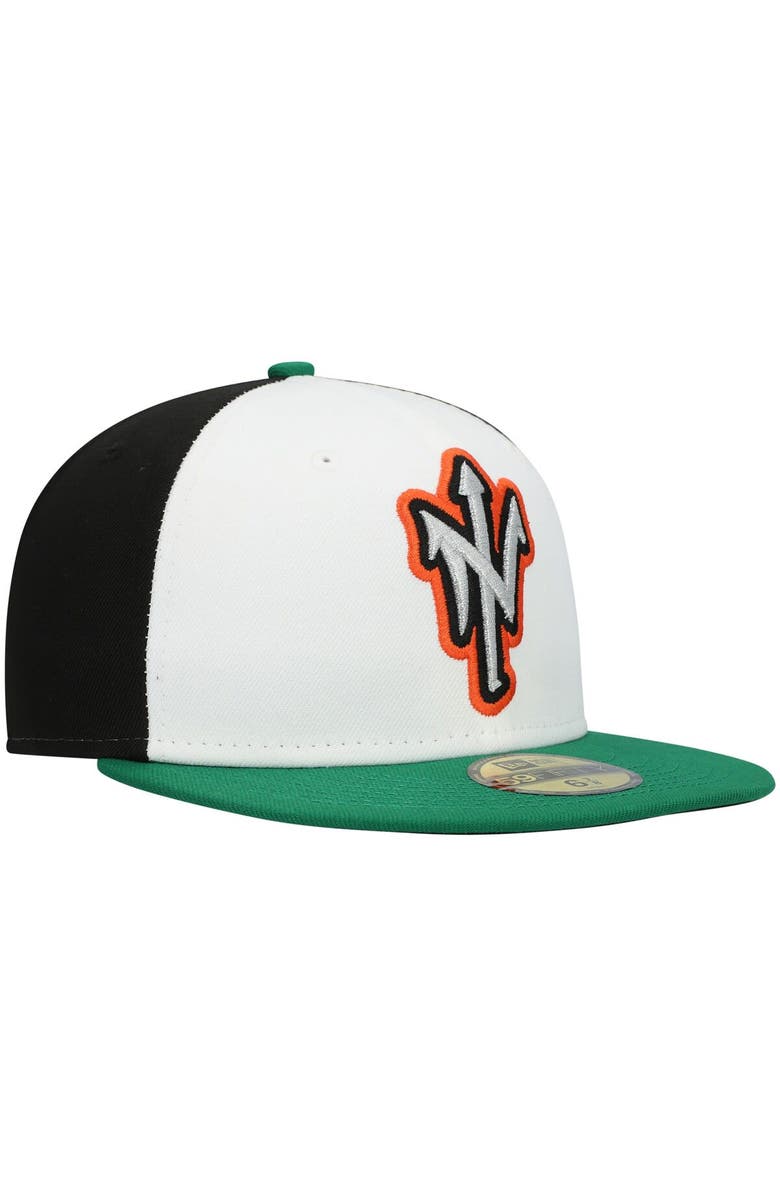 New Era Men's New Era White Norfolk Tides Authentic Collection Team Alternate 59FIFTY Fitted Hat, Alternate, color, 