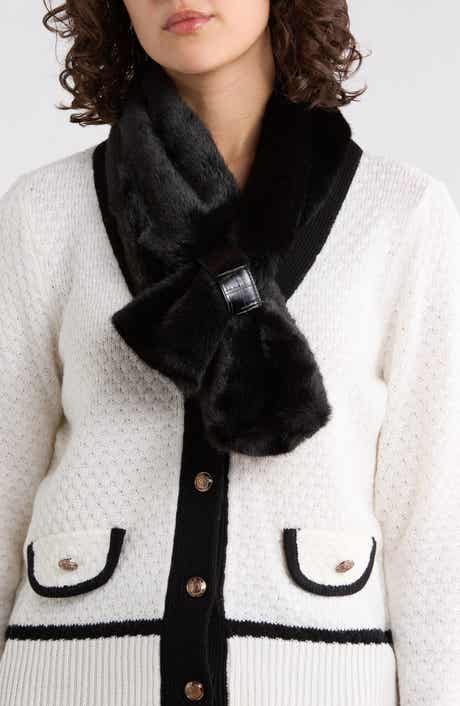 La Fiorentina Faux Fur Pull Through Scarf