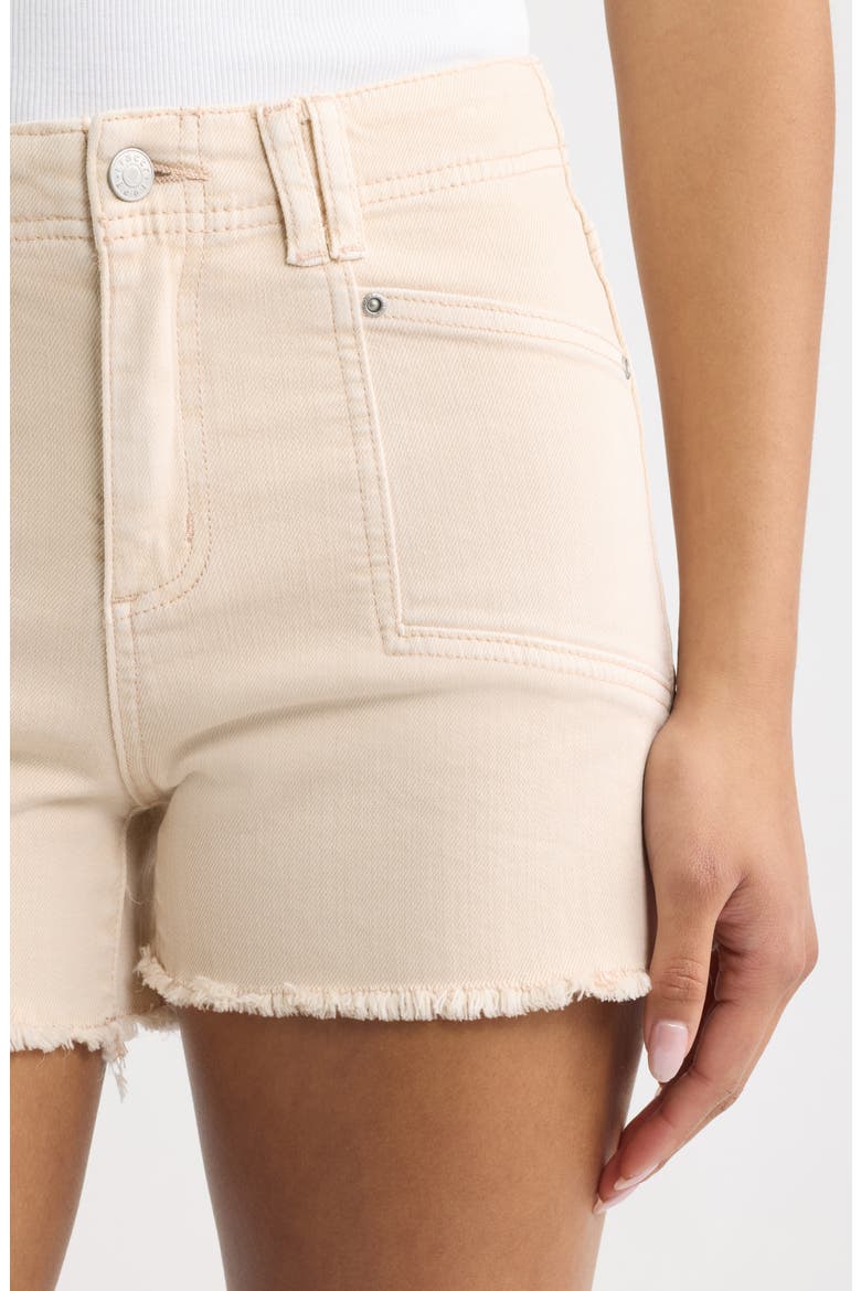 Cuffoff Denim Shorts, Alternate, color, VANILLA