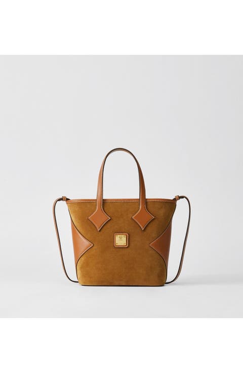 Mini Shopper in Calfskin Suede
