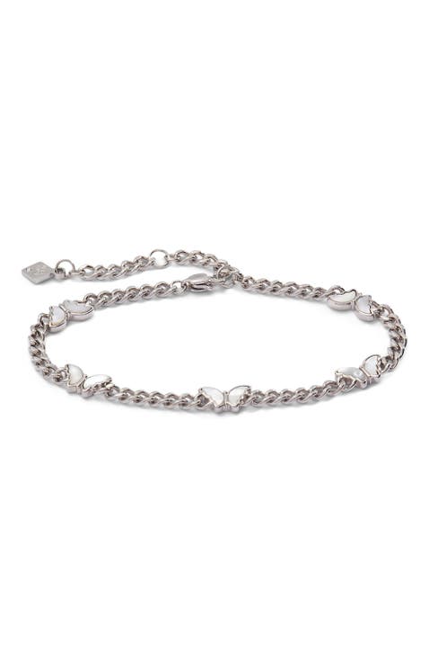 Butterfly Curb Chain Bracelet
