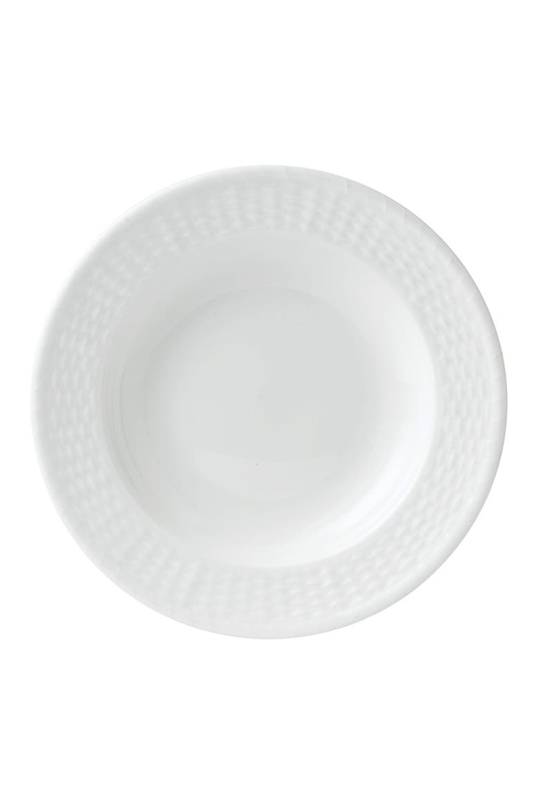 Nantucket Basket Bone China Soup Dish, Main, color, WHITE