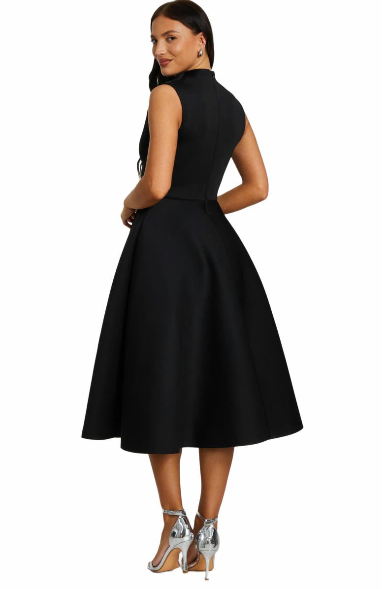 QUIZ Scuba Foam High Neck Midi Dress, Alternate, color, 