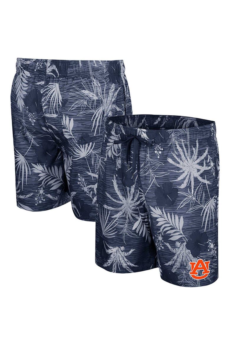Men's Colosseum Navy Auburn Tigers What Else is New Swim Shorts, Main, color, Navy