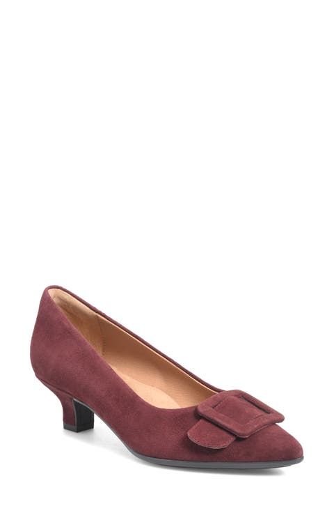 Sadie Pointed Toe Kitten Heel Pump (Women)