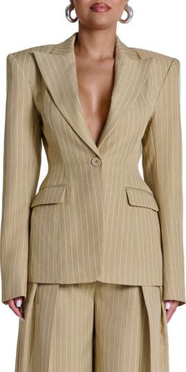Pinstripe Blazer