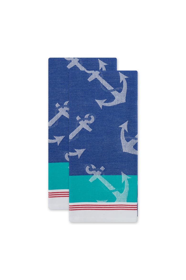 Anchors Away Jacquard Dishtowel Set/2, Alternate, color, Anchors Away