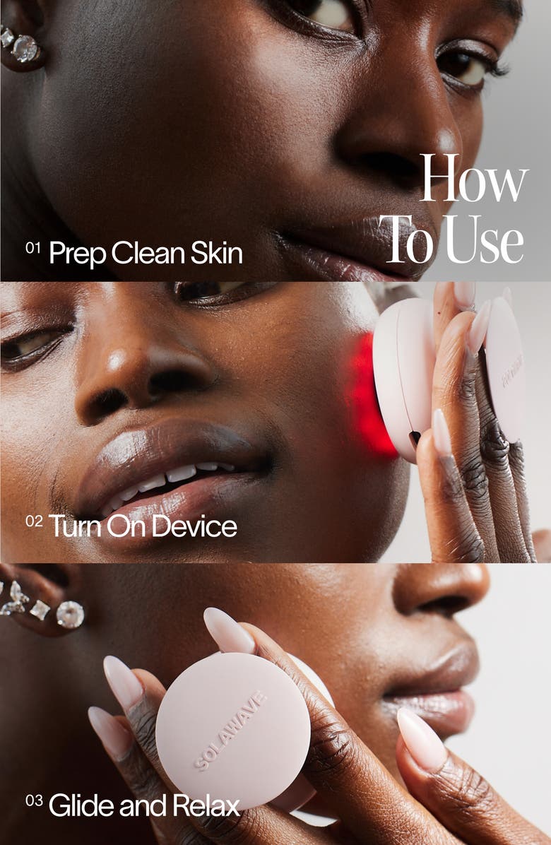 SolaWave 2-in-1 Skincare Mini LED Red Light Device, Alternate, color, Pink