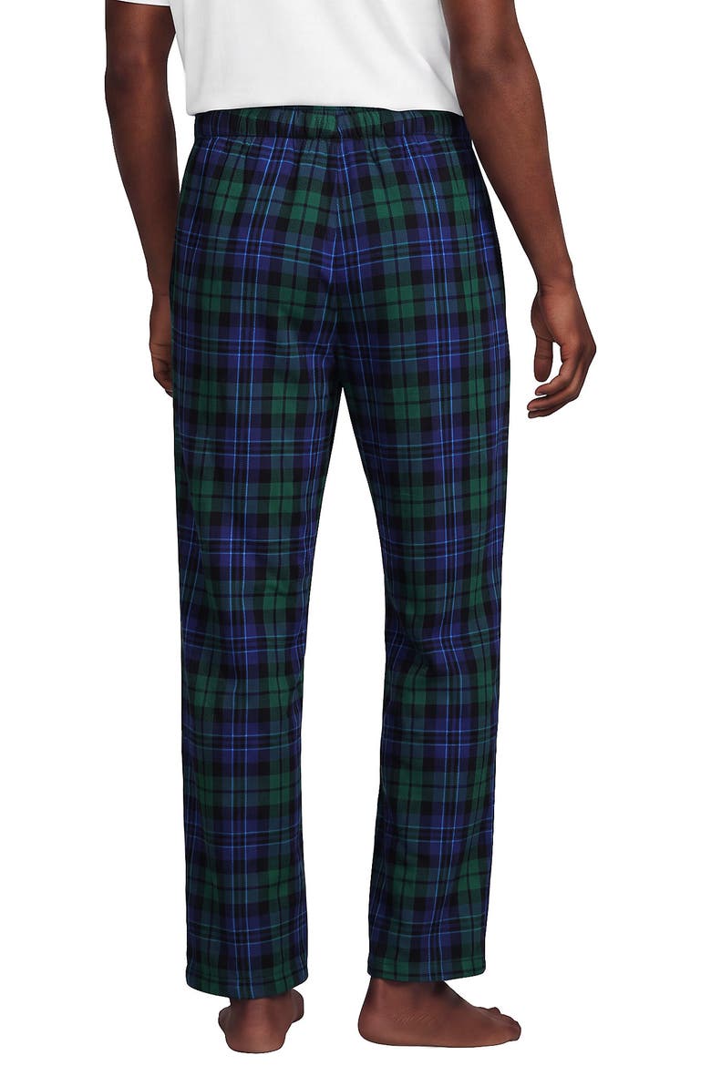 High Pile Fleece Lined Flannel Pajama Pants, Alternate, color, Liberty Blue/Pine Blackwatch