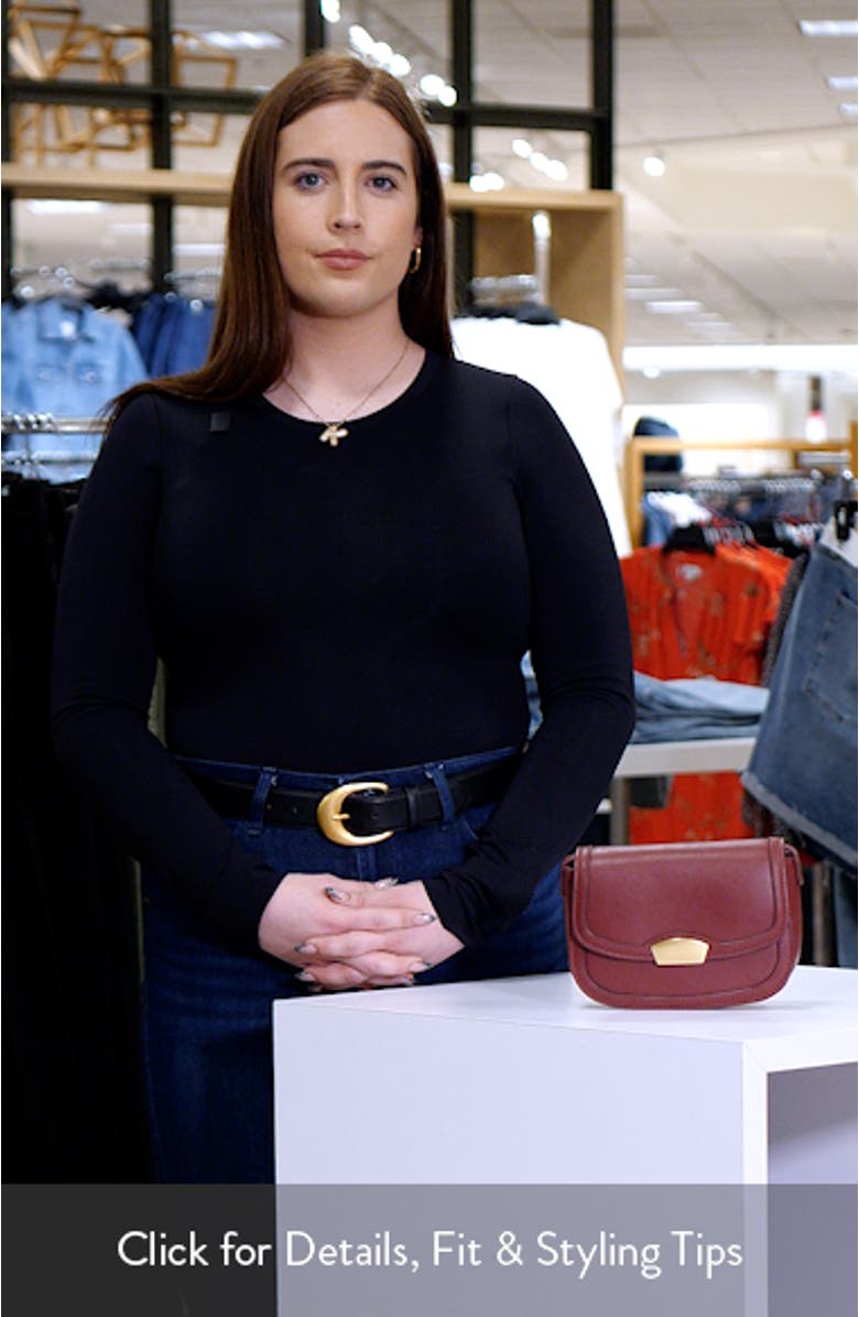 Faux Leather Flap Crossbody Bag, sales video thumbnail