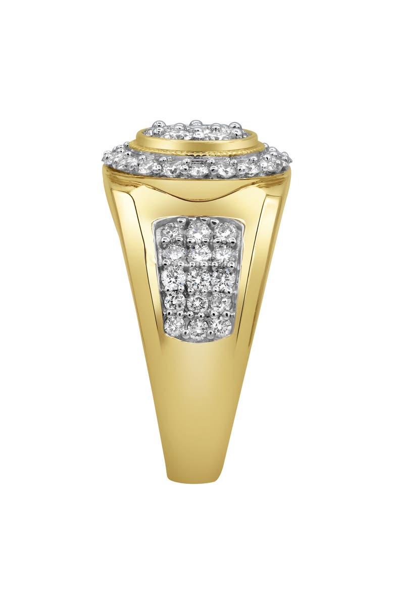 LuvMyJewelry Heavyweight Diamond 14K Yellow Gold Diamond Men Statement Ring - 1.51ct., Alternate, color, 14K Yellow Gold