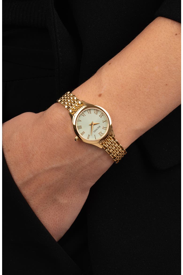 de Balmain Bracelet Watch, 25mm, Alternate, color, YELLOW GOLD PVD COATING