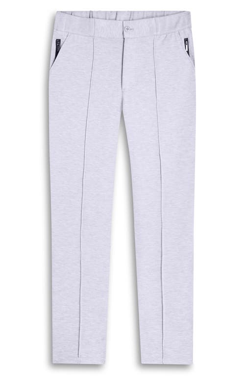 Bugatchi Soft Touch Knit Pintuck Pants In Chalk