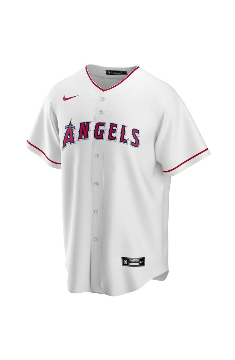 Nike Men's Nike White Los Angeles Angels Home Replica Team Jersey, Alternate, color, 