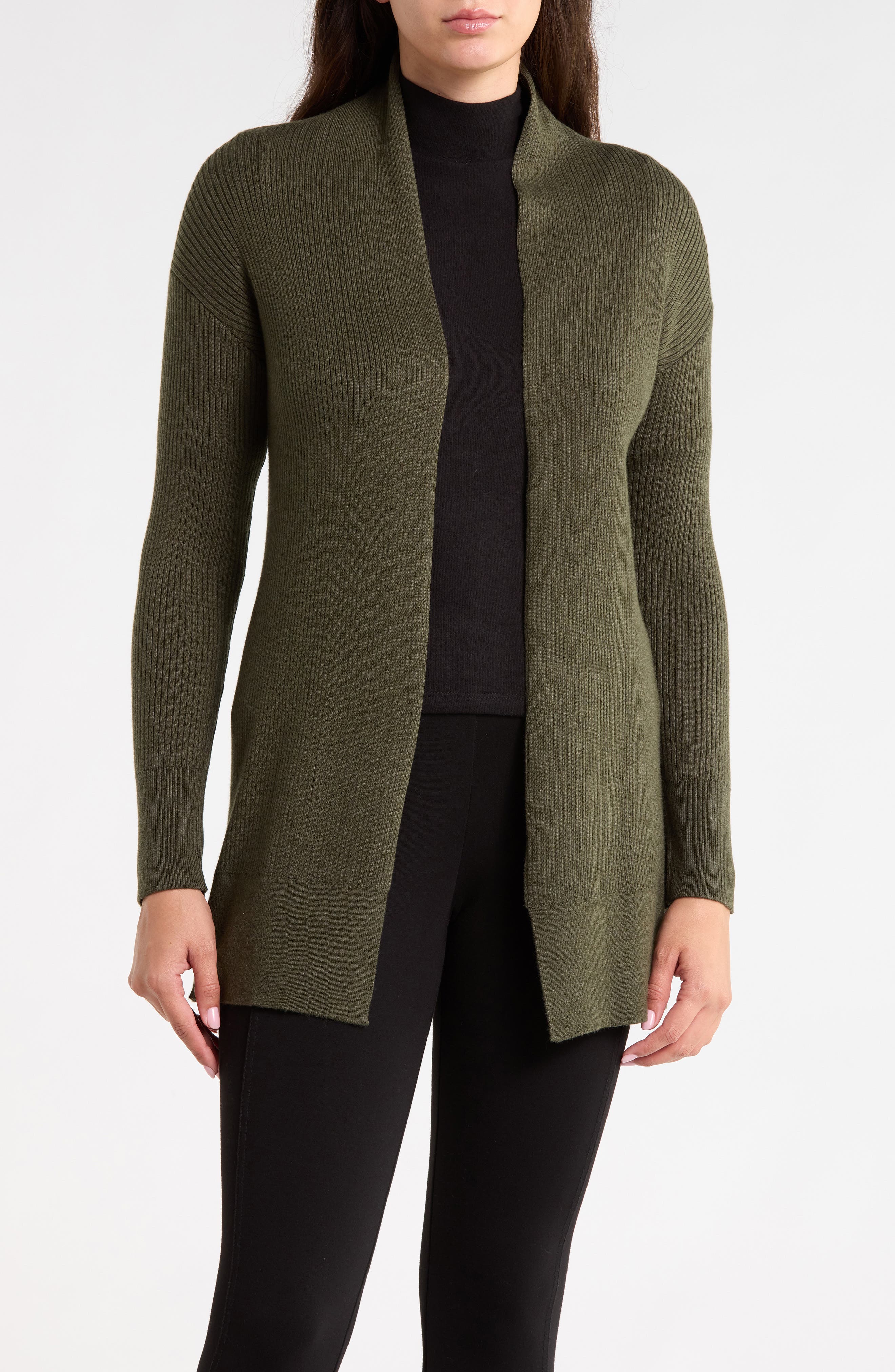 Rib Knit Cardigan