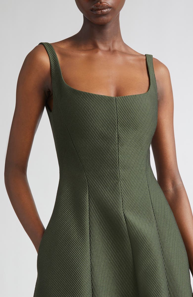 Lela Rose Fit & Flare Midi Dress, Alternate, color, 