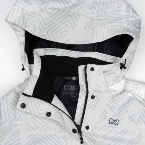 Mobile Warming Heated Waterproof Snow Jacket In White