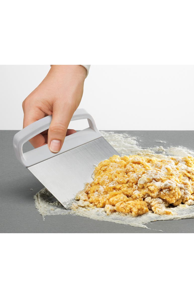 Kuchenprofi Scraper 3 Pc Set Dough Cutter, Curved Edge And Flat Edge Scraper, Alternate, color, Multicolored