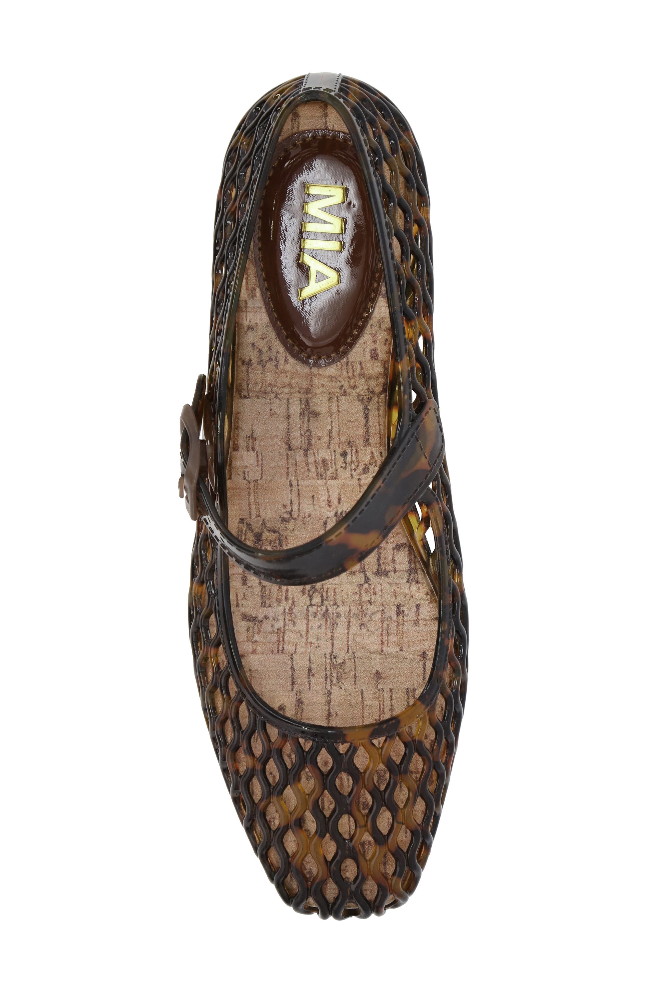 MIA Coco Jelly Flat, Alternate, color, Tortoise