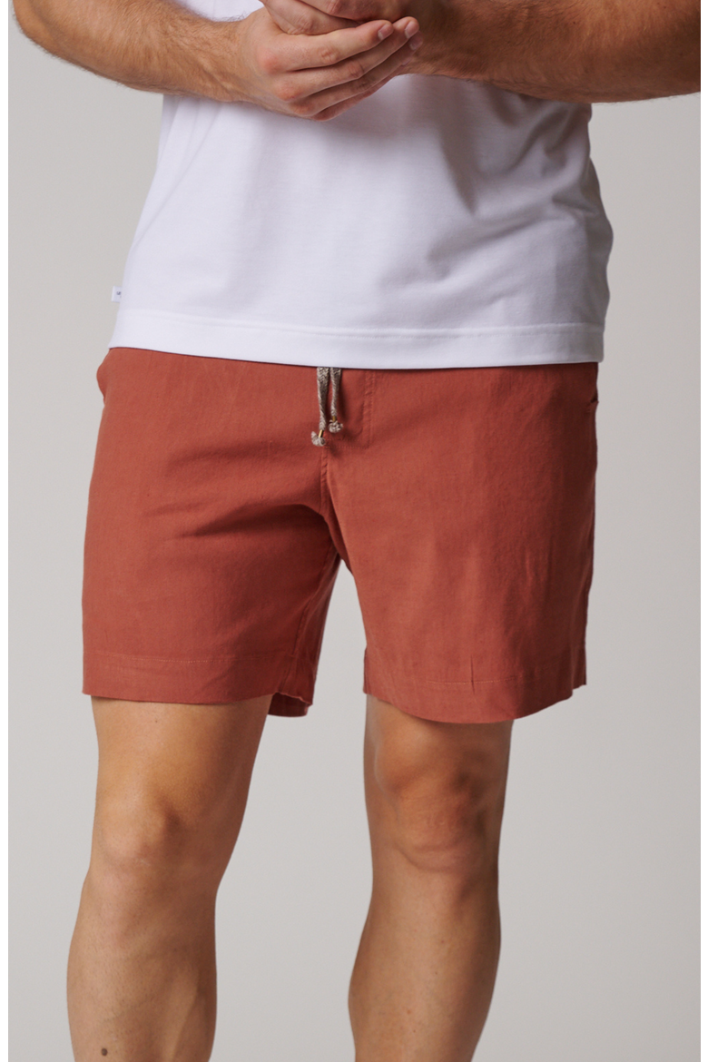 Laid Back Linen Short, Alternate, color, Copper