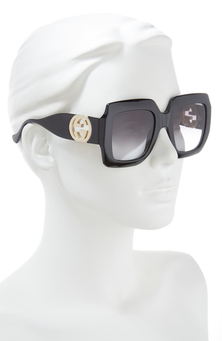 Gucci 54mm Square Sunglasses, Alternate, color,