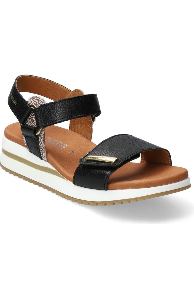 Mephisto Jeanie Ankle Strap Sandal, Main, color, Black