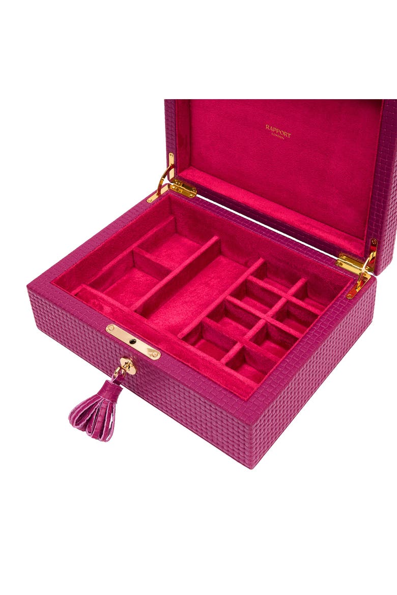 Charlotte Jewelry Box, Alternate, color, Dark Pink