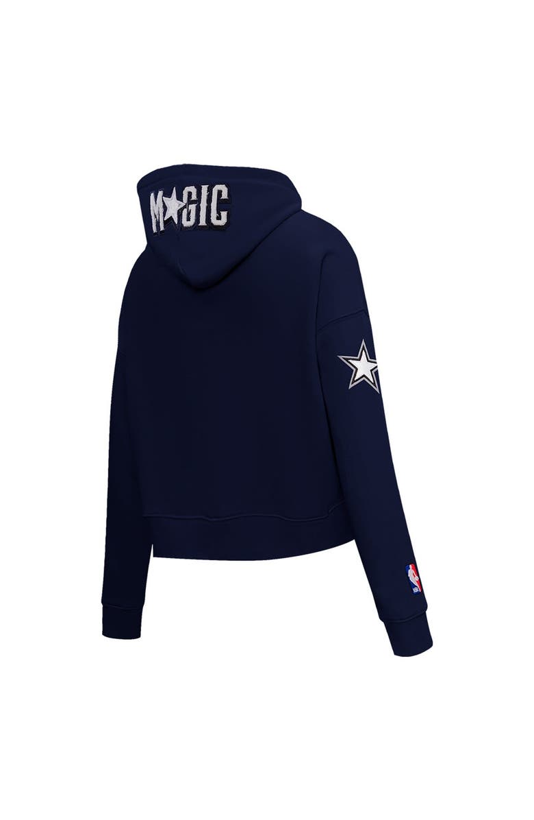 PRO STANDARD Women's Pro Standard Navy Orlando Magic 2023/24 City Edition Cropped Pullover Hoodie, Alternate, color, Navy
