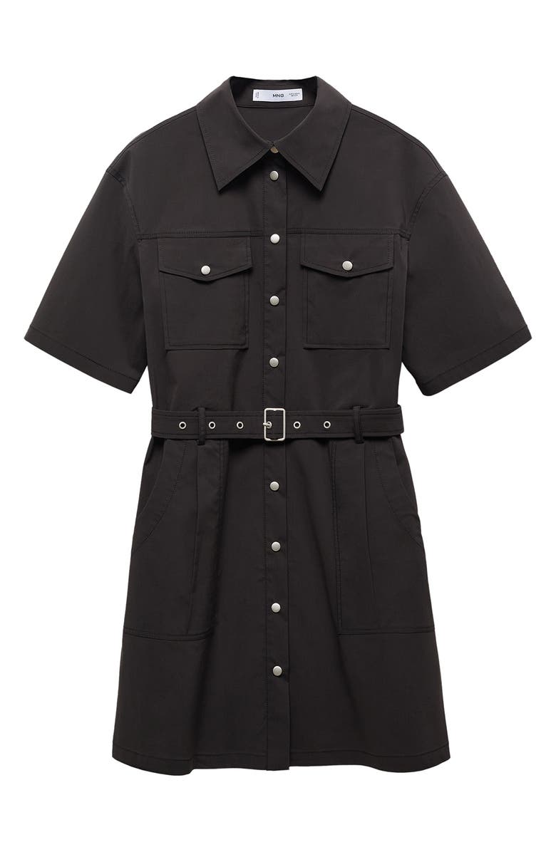 MANGO Belted Shirtdress, Alternate, color, 