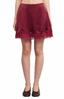 Lace Trim Miniskirt