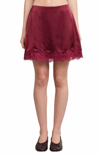 Lace Trim Miniskirt