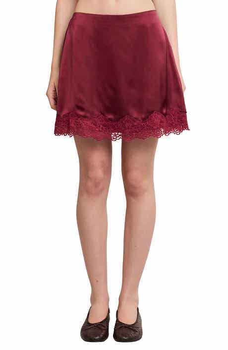 Lace Trim Miniskirt