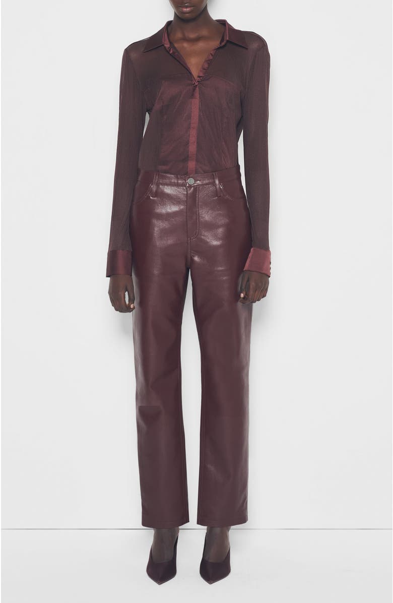 AS by DF Escapade Stretch Blouse, Main, color, Port Wine